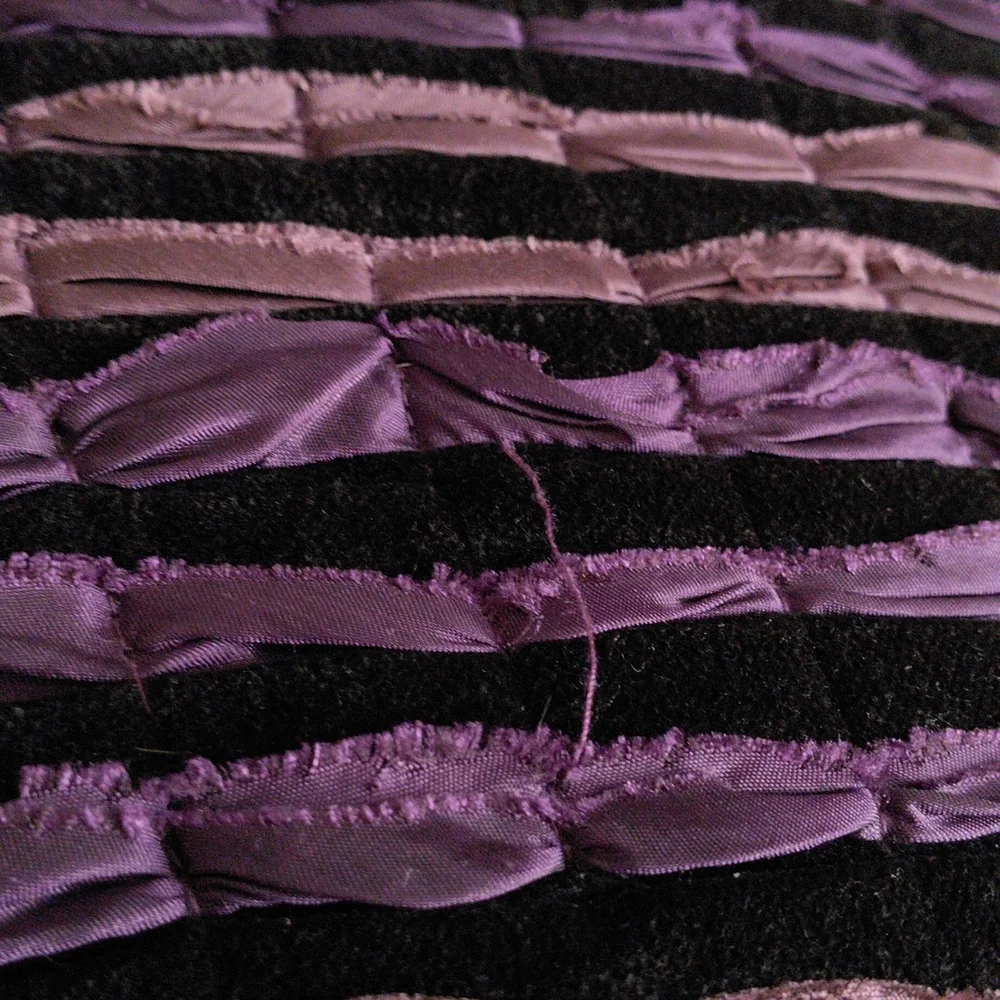 Pier 1 Imports 13x18 Purple Ruffle Rectangle Zip Case Decor Pillow Set